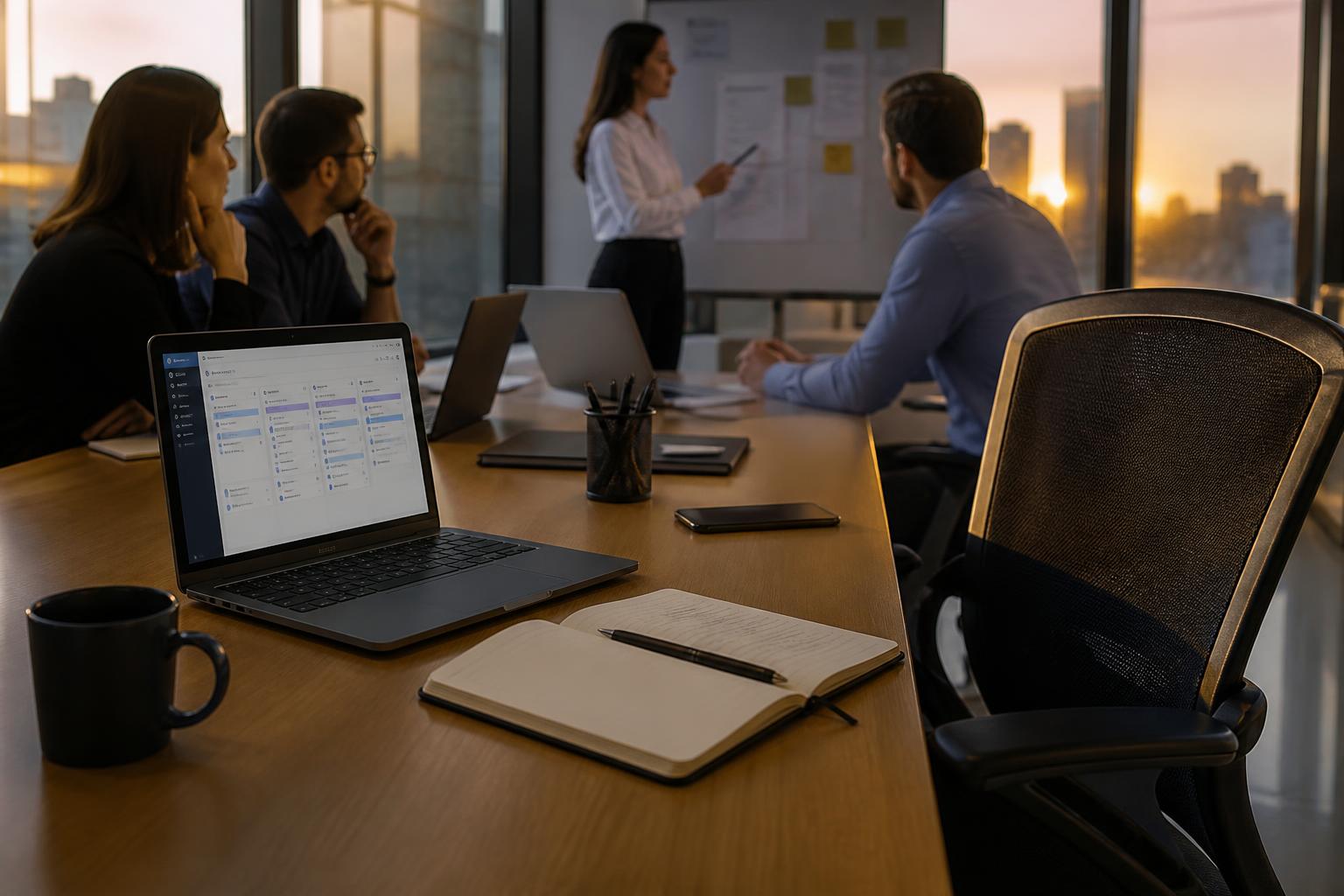 Equipe usando PABX virtual para centralizar as ligações da empresa