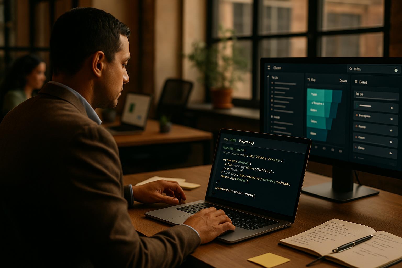 Tela de código com integração via API OmniChannel em ambiente empresarial